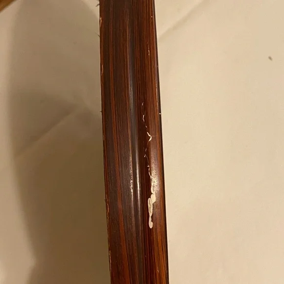 Tramp art photo frame and oval vintage frame - Picture 9 of 11